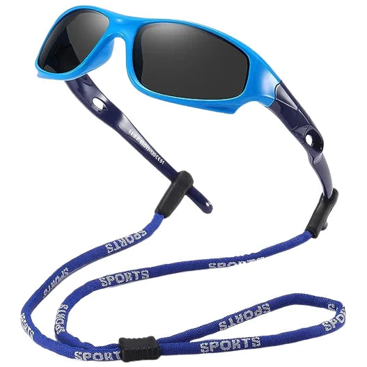 Custom Logo Kids Sports Sunglasses Flexible Silicone UV400 Protection Polarized Cycling Eyewear for Children