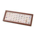 New 50 Slots 7 Colors Velvet Jewellery Rings Tray Stud Earrings Organizer Box Display