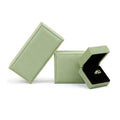 Hot Selling Modern Stylish Custom Logo Green Velvet Jewelry Boxes Luxury Velvet Packaging for Rings Necklaces Bracelets