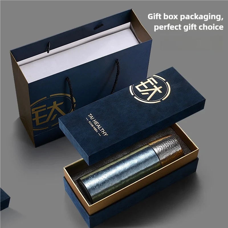Factory Custom Titanium Wholesale Custom Double Wall Titanium Cup Thermos Business Gifts Tumbler Cups Ti Vacuum Insulated Cup