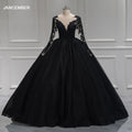 Vintage O-Neck Long Sleeves 15 Quinceanera Ball Dresses Jancember RL267