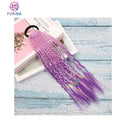 Color Gradient Dreadlocks Hair Braided Ponytail Hair Rubber Band Synthetic Hair Accessories Ponytail for Women