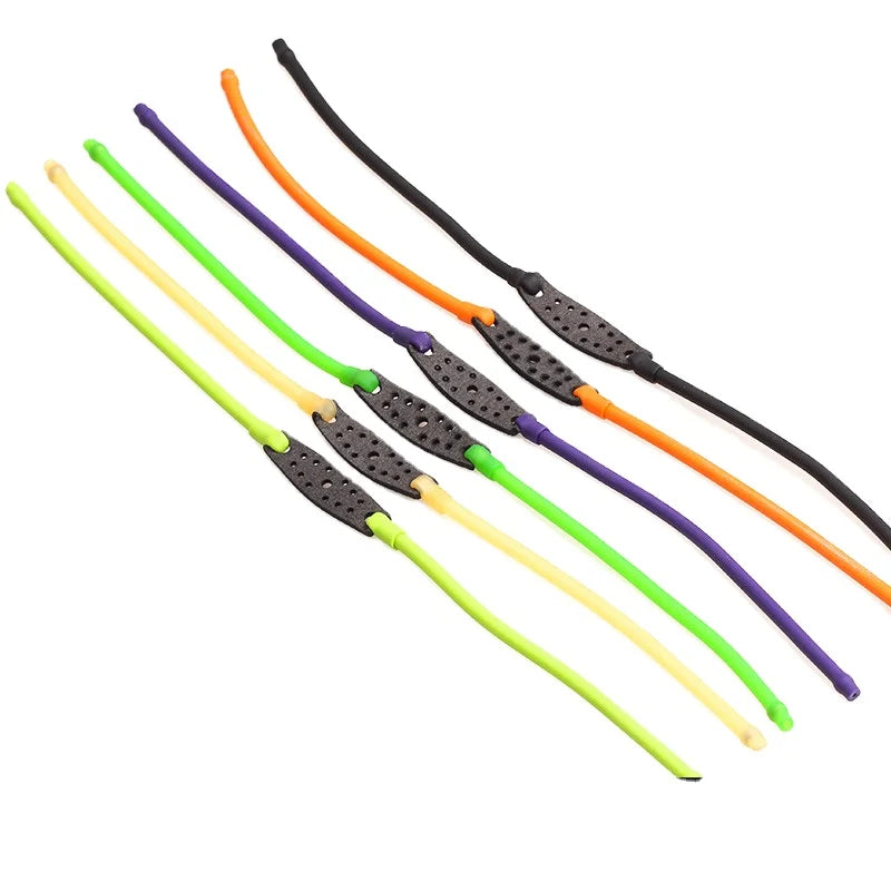 Single Card Rubber Band Group Card Beads Double Slingshot Rubber Band Outdoor Hot Sale Leather Bag for Hunting