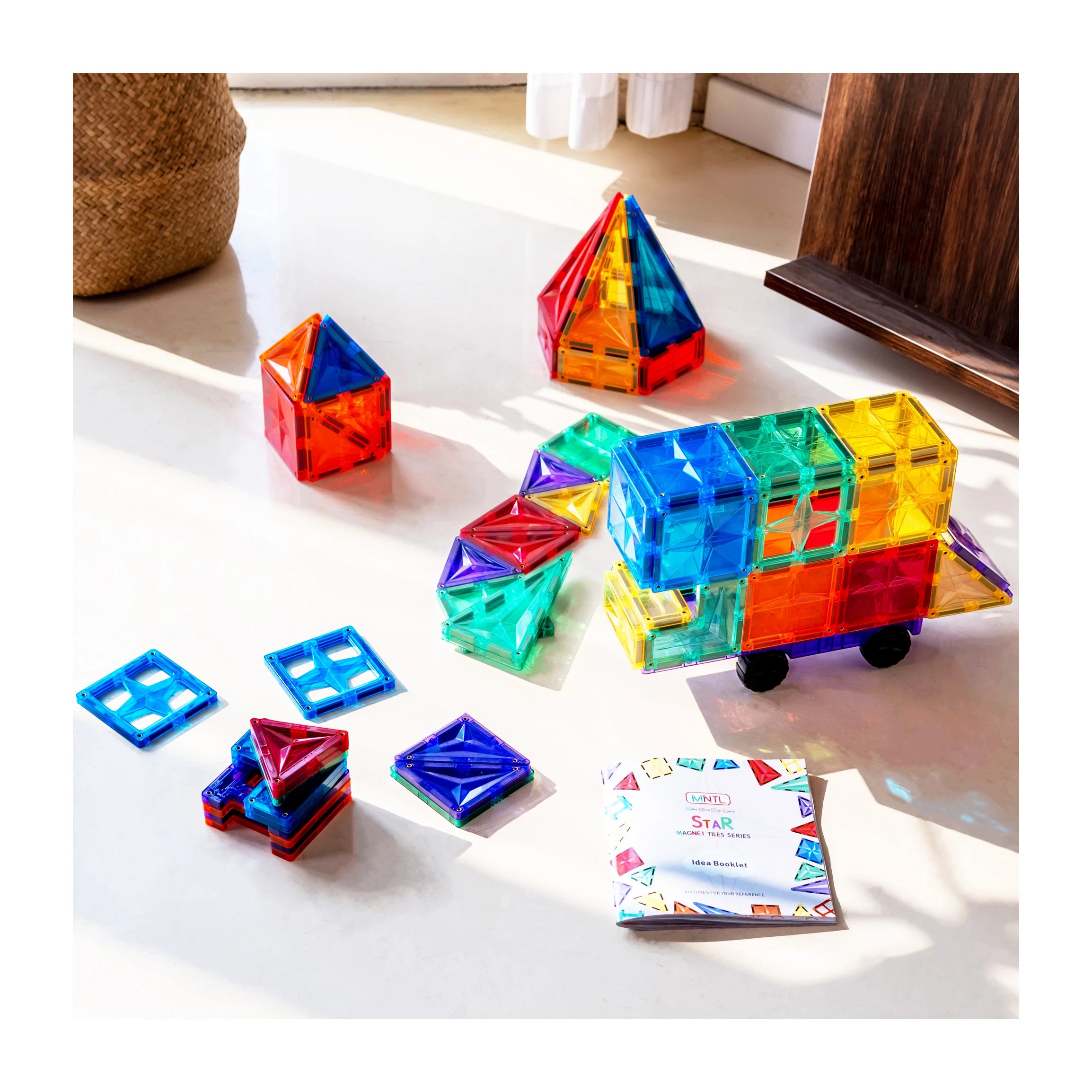 MNTL 2026 Creative Educational Toy 3d Magnetic Building Blocks Star Shape Design Magnet Tiles
