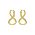New Designer Earrings Twisted Hoop 925 Sterling Silver Fashion Earrings Wholesale 18k Gold Plated Earrings for Women