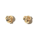 Dainty Cute 18k Gold Plated 925 Sterling Silver love Knot Stud Earrings for Women