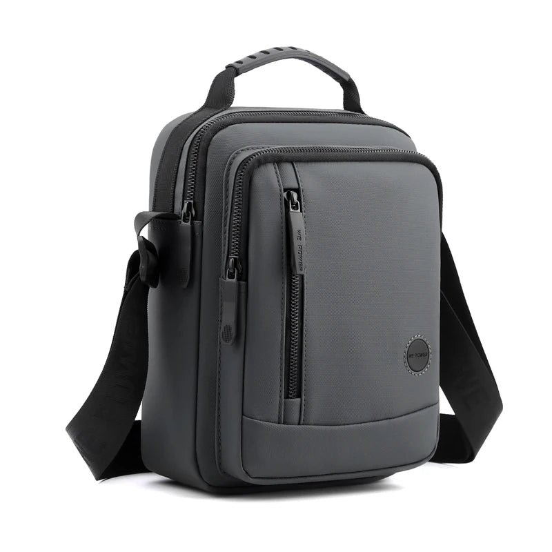 Wholesale Large Capacity Business Waterproof PU Leather Small Crossbody Sling Shoulder Bags Travel  Men's Messenger Bag