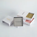 Personalized Elegant White Sliding Drawer Jewelry Box Microfiber Luxury Envelope Bag for Necklaces Simple Luxury Packaging for