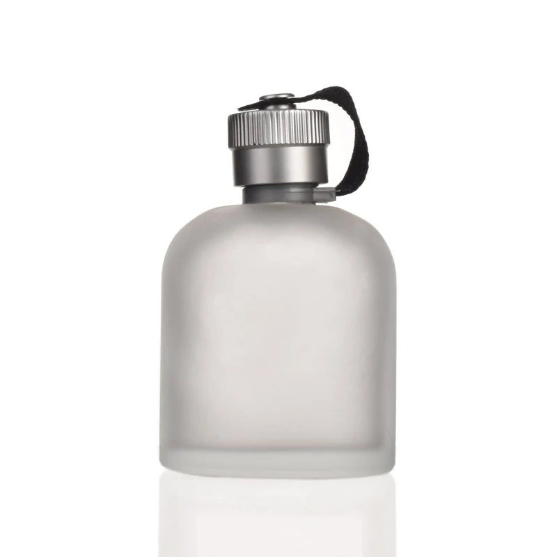 120ml clear Empty Round Perfume Glass Bottle Advanced Elliptical Empty clear Perfume Bottle Thick Sole Wholesale Customize