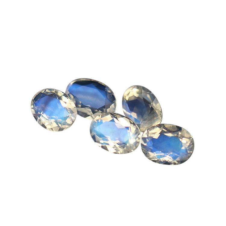 SGARIT Gemstone Jewelry 3*4mm 7*9mm Oval Natural Sri Lanka Moonstone for Custom Jewelry Loose Gemstone Rainbow Moonstone