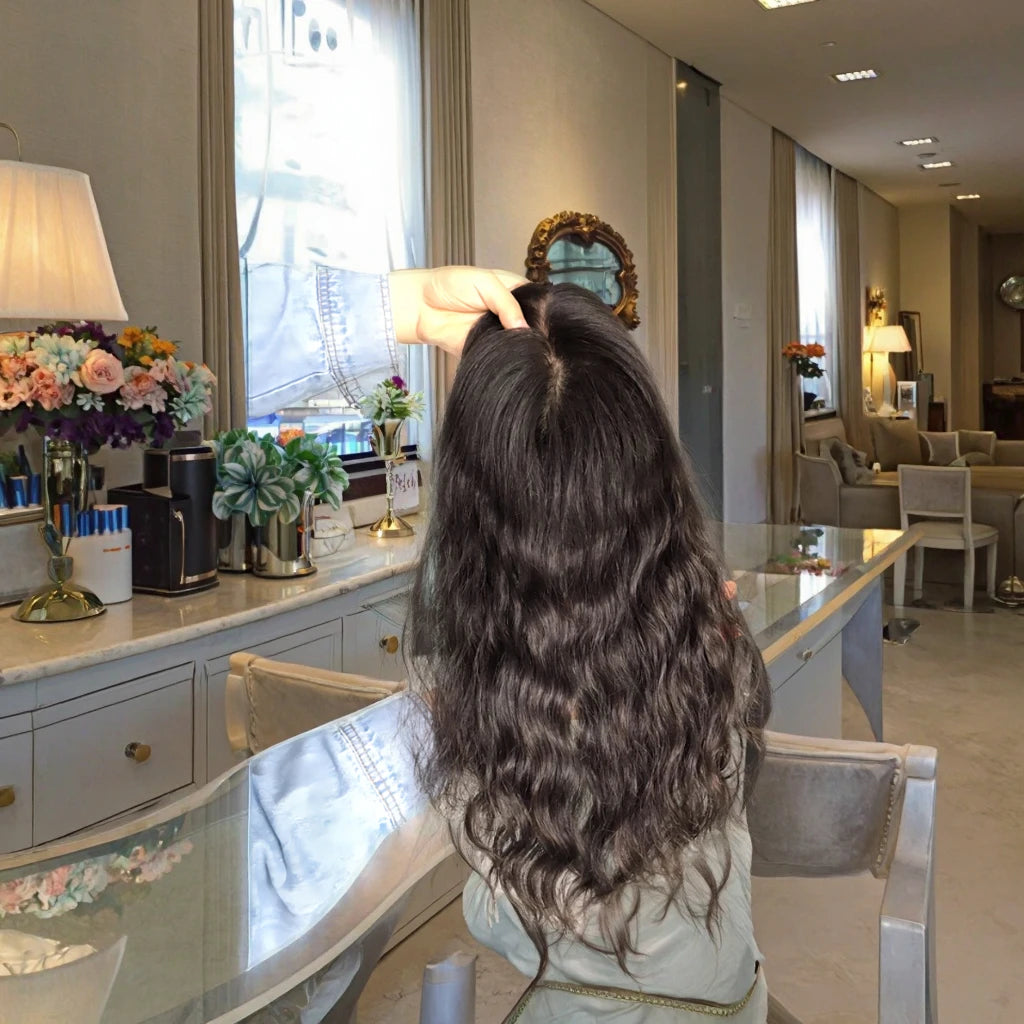 2024 New Factory Wholesale Hair Silk Base Topper Supplier Virgin Top Quality European Hair Topper Women Toupee Hair Extensions