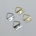 16x24mm Triangular Ring Double-hole Iron Metal Plain Silver Gold Brass-plated Galvanized Photo Picture Frame Hanger Home Use Box