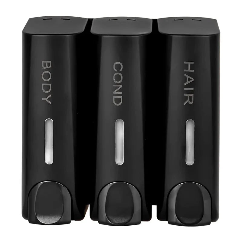 Luxury Hotel Bathroom Wall-Mounted Liquid Soap Dispenser Shampoo Shower Gel Manual Soap Dispenser