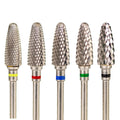 Right Hand 6.0mm Flame Sharp XF F M C XC Silver Safety Professional Corn Tungsten Carbide Nail Bit for Drill Machine Accessories