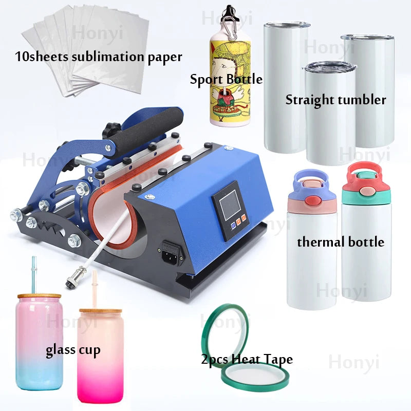 Touch Screen 20 OZ Tumbler Mug Press Heat Press Machine Sublimation Printing Machine