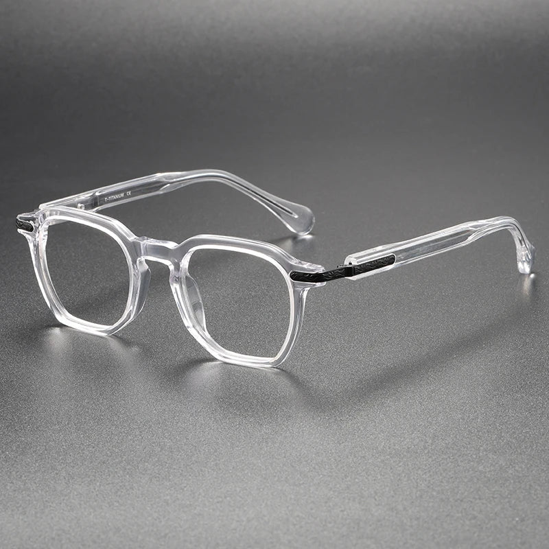 80855 Transparent Computer Glasses Frame Women Men Anti Blue Light Square Eyewear Blocking Glasses Optical Spectacle Eyeglass