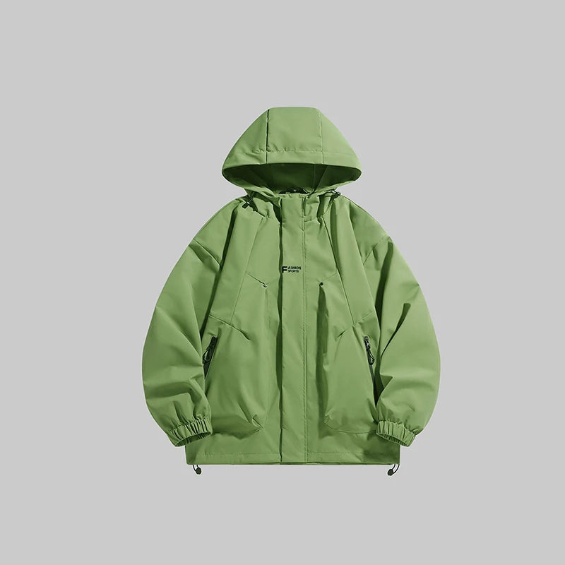 Windproof Waterproof Adjustable Hat Outdoor Jacket Mountaineering Hiking Travel Outdoor Jacket Custom Size Jacket