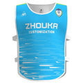 Zhouka Custom logo Team Sports Bibs Scrimmage Training Vest Sport Football Against Vest