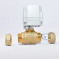 A20-T20-B2-C 2 Way 3/4'' DN22 22mm Brass Double Union Mini Motorized Ball Valve AC/DC9-24V