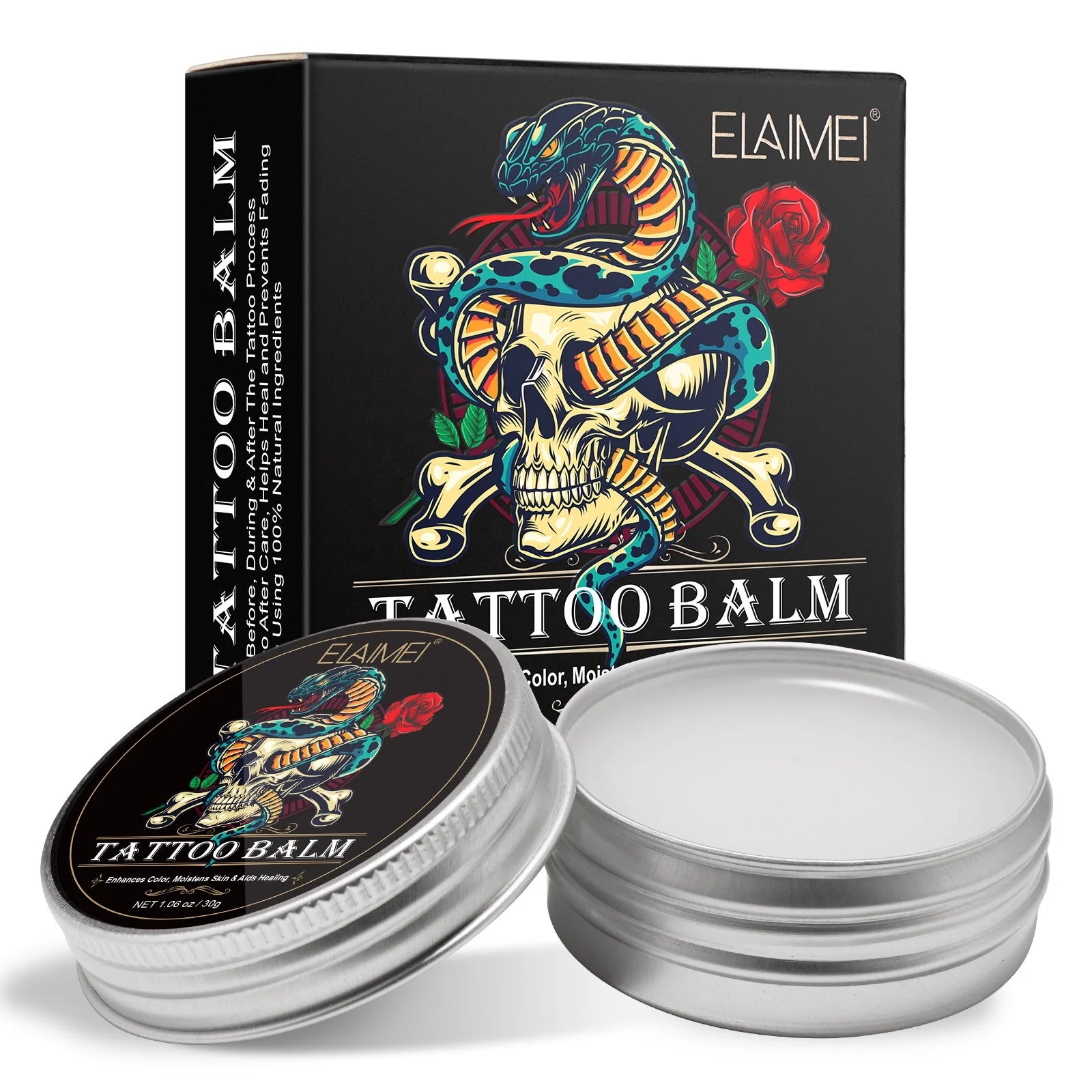 ELAIMEI Fast Absorb Heals Fresh Numerous Benefits Tattoo Aftercare Balm Tattoo Aftercare Cream