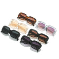 DL Unisex Square Sunglasses UV400 PC Frame Small Size Gradient Shade