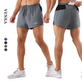 Custom Men's 2 in 1 Running Shorts Breathable Workout Gym Athletic Shorts Quick Dry Lightweight Compression Sports Shorts