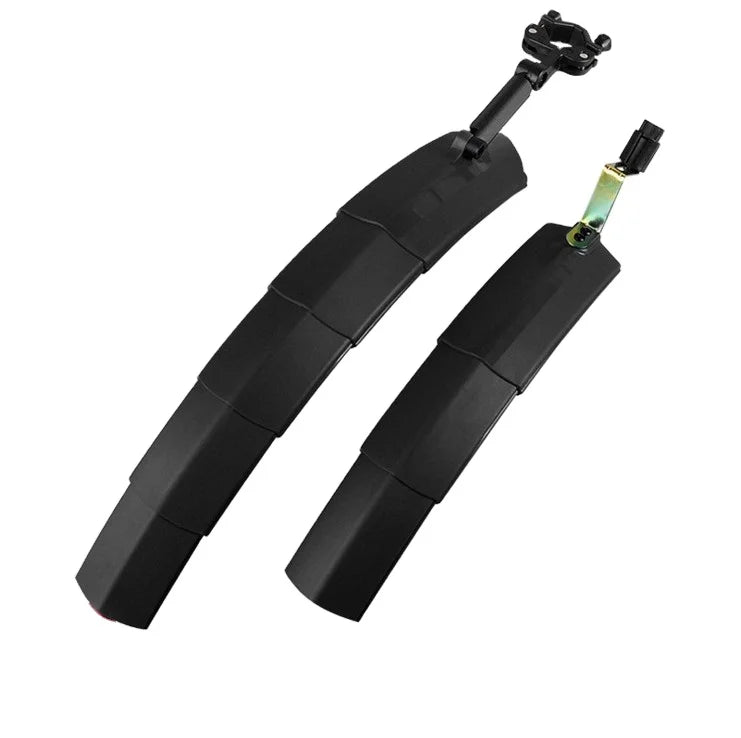 Foldable Rear Light Front and Rear Bicycle Fender Road Bike's Plastic Mudguard with Comfortable Riding Features