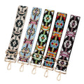 Meetee B-J2105 5cm Ethnic Exaggerated Colorful Woven Webbing Bag Accessories Crossbody Thickened Wide Shoulder Strap