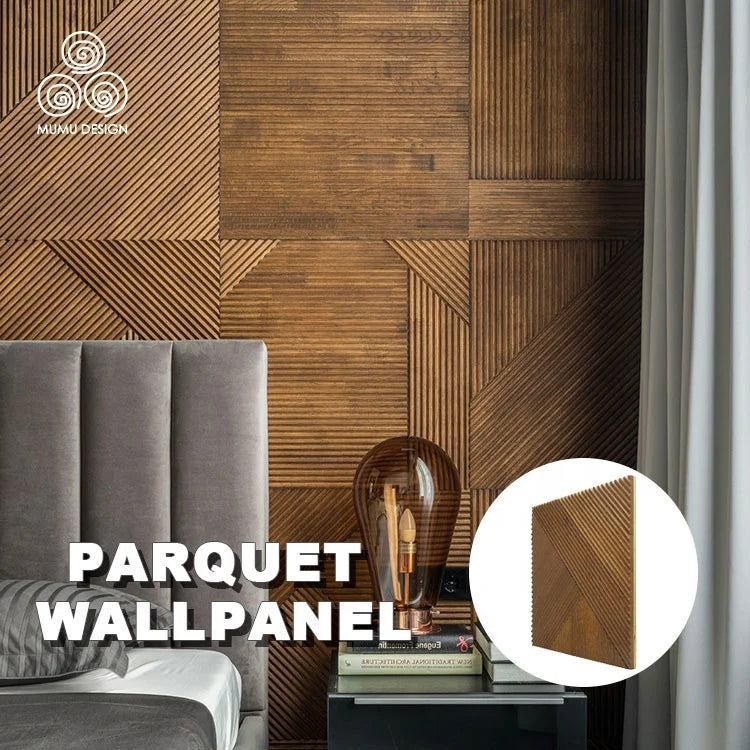MUMU 3D Sense of Design Column Treatment Accent Carved Cultural Events Decor Real Wooden Wall Panel