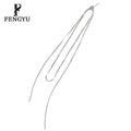 925 Sterling Silver Elegant Threader Earrings Womens Simple Long Tassel Adjustable Earring Custom Fine Designer Jewelry