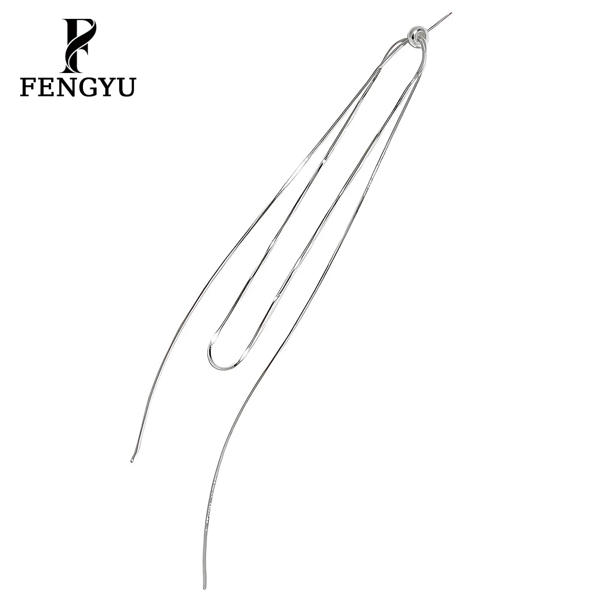 925 Sterling Silver Elegant Threader Earrings Womens Simple Long Tassel Adjustable Earring Custom Fine Designer Jewelry