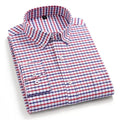Wholesale Supply High Quality Thick Cotton Long Sleeve 100% Cotton Casual Plaid Men's Shirt