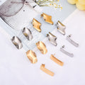 5 Styles Geometric Polygonal Earring Stud Posts Connector Drop Earring Studs for DIY Earrings Jewelry Making Supplies