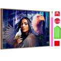 SONGWOO Cheap Personality Style Large Acrylic Square Diamond Room Wall Decoration Eagle 5D DIY Diamond Art Painting Kit
