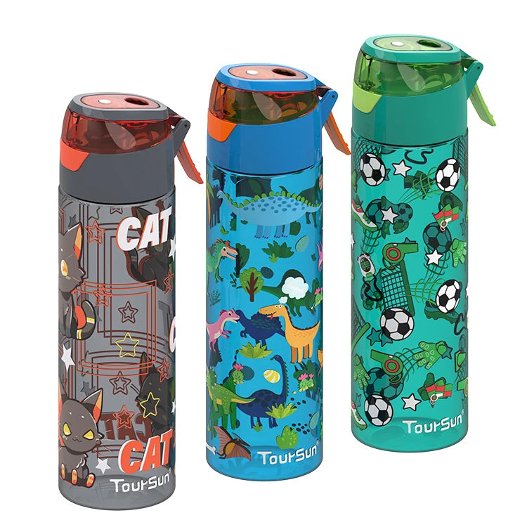Wholesale Bpa Free Travel School Drinking Plastic Kids Water Water Bottle With Straw