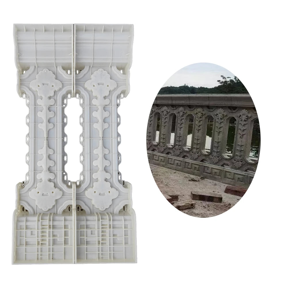 2024 New Design Casting in Place Plastic Decorative Concrete Baluster Mold for Sale