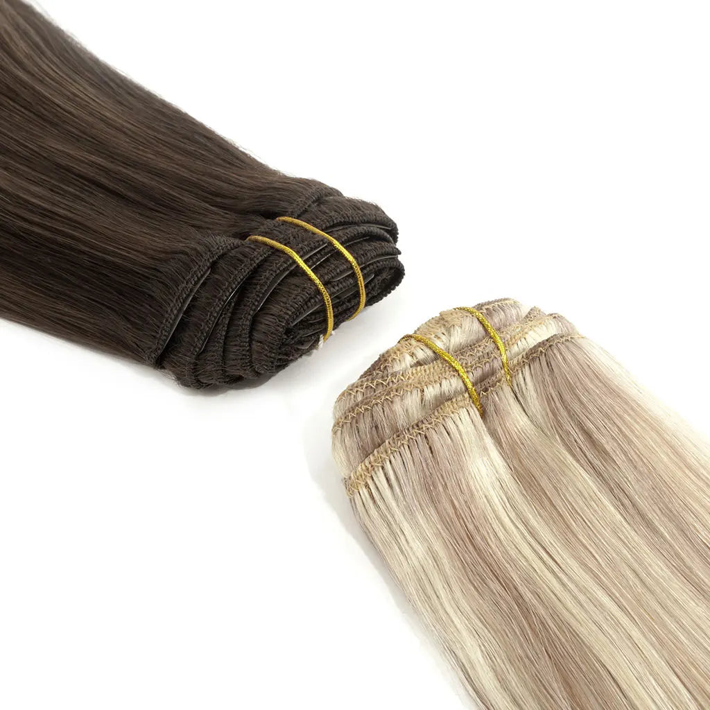 Remy Clip in Hair Extension Double Drawn Clip in Hair Extensions 100% Human Hair Cuticle Aligned