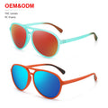 New Cross-border TAC Polarized Retro Sun Glasses True Film Fishing Shades Blue PC Material Big Size Anti-Radiation Sunglasses