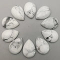 Diy Gemstone 25*18mm Howlite Cabochon for Rings Crafts