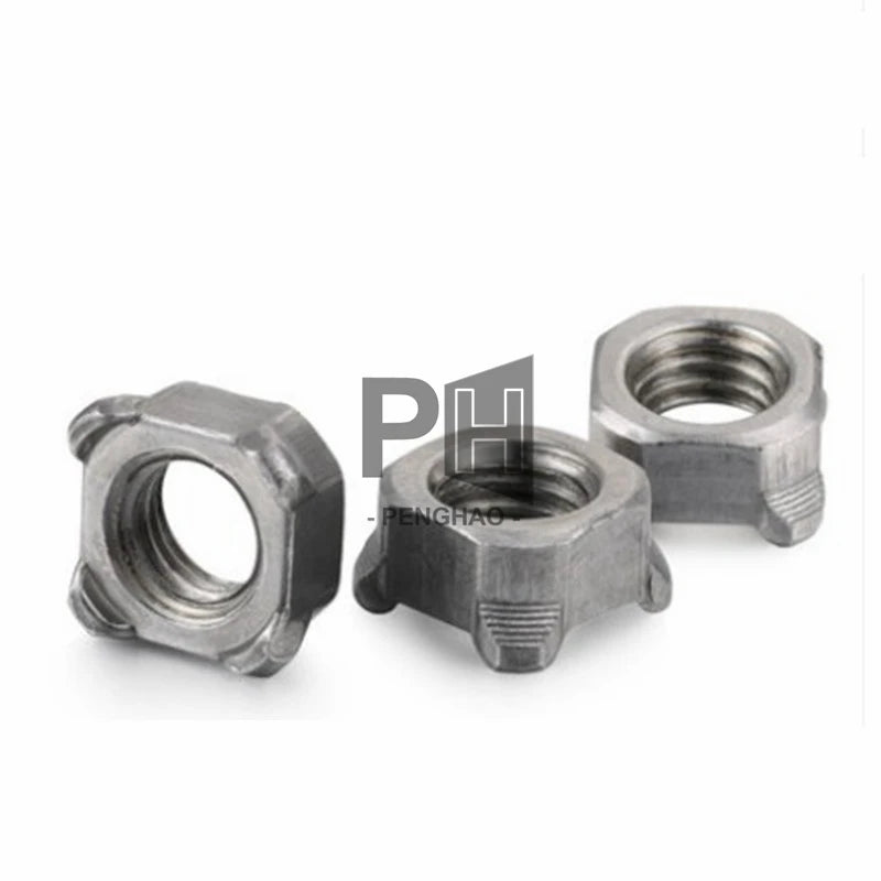 M4/M5/M6/M8/M10/M12 Square Welding Nut / Four Corner Welding Nut / Square Spot Welding Nut