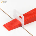 JNZ Best Selling Floor Wall Tile Locator Floor Tile Leveler Insert 100Pcs Red Plastic Tile Leveling System Wedge