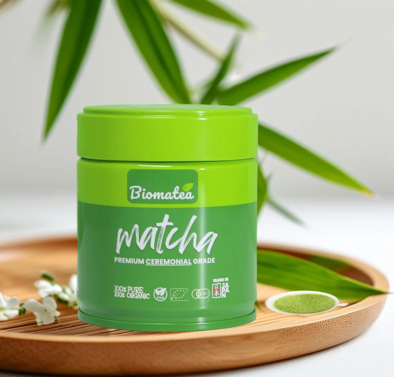 Custom Airtight Matcha Tin Can 30g 50g 100g Matcha Coffee Powder Tins Packaging