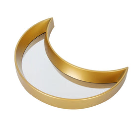 Custom-Shaped Gold Wall Mirror Modern Contemporary Design Hotel Home Bathroom House Decoration Framed Decorative Metal Mirrors