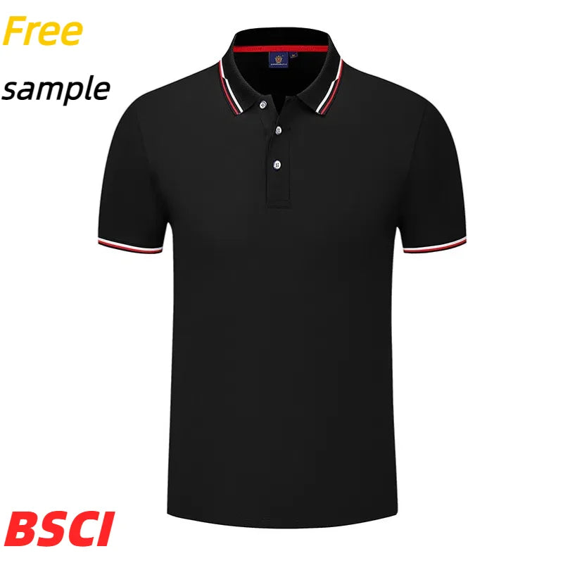 Men's Women's Short-Sleeved for PoloShirts with Lapels Business-Printed Work Clothes Logo Embroidered Cultural Advertising Shirt
