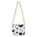 Ruthbag Women's All-Match Cute Letter Canvas Shoulder Bag Zipper Closure Korean Version School Shopping Bag for New Girls