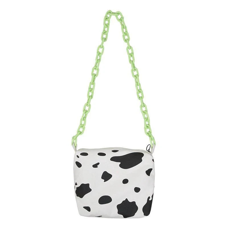 Ruthbag Women's All-Match Cute Letter Canvas Shoulder Bag Zipper Closure Korean Version School Shopping Bag for New Girls