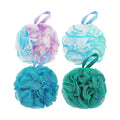 Eco-Friendly Bath Loofah Sponge for Bath and Shower 75g Recycled GRS Netting Gentle Exfoliation Body Wash Thick Body Wash Puffs