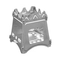 Chinese Products Outdoor Camping Stainless Steel Folding Pocket Stove Lightweight Portable Titanium Wood Stove Large Size
