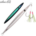 150/200/250/300/400/500g Saltwater Jig Lure Glow Lead With 8062 Hooks Slow Pitch Jigs Saltwater Jigging Lure