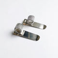 JNT ST-183 Stainless Steel Custom Logo Spring Single Loop Pen Clip for Planner Calendar Ebook